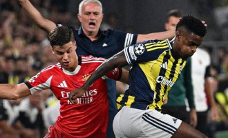 欧冠附加赛费内巴切主场热门战平本菲卡，客场形势严峻