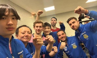 15分钟速胜！樊振东欧冠首秀零封对手 赛后模仿C罗庆祝