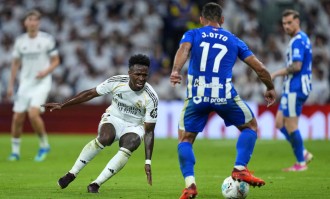 西甲-姆巴佩破门维尼修斯世界波 皇马2-1阿拉维斯结束4场不胜